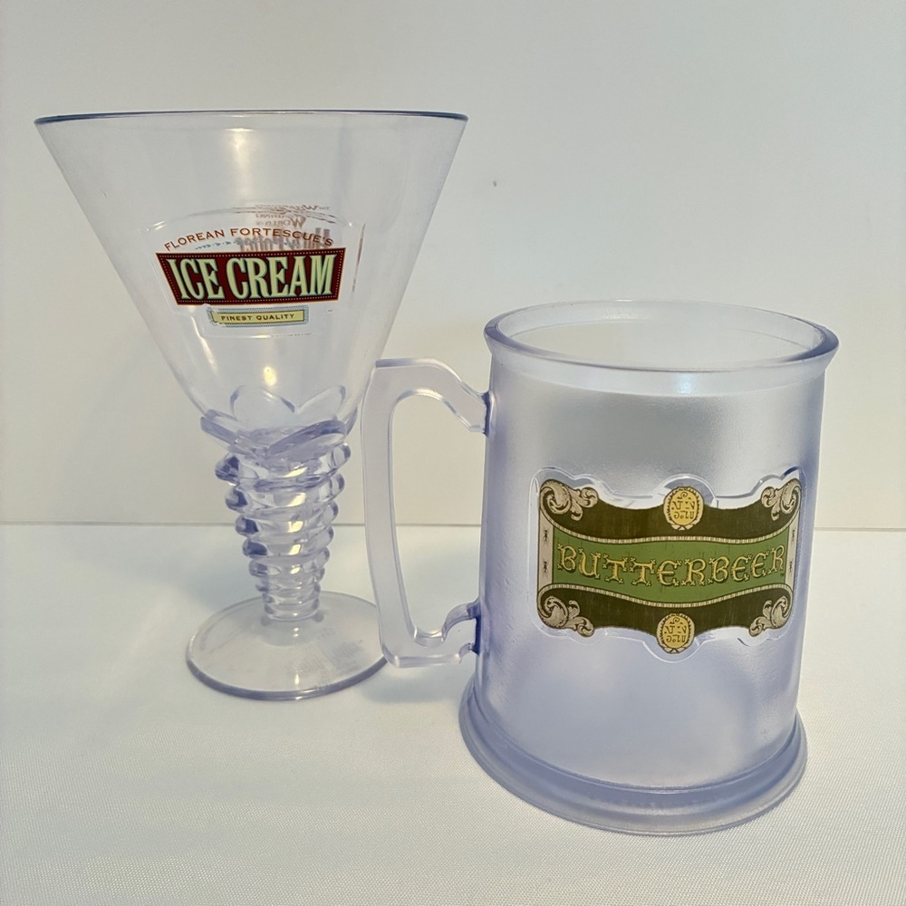 Harry Potter Butterbeer Mug & Florean Fortescue's Ice Cream Dish Souvenirs